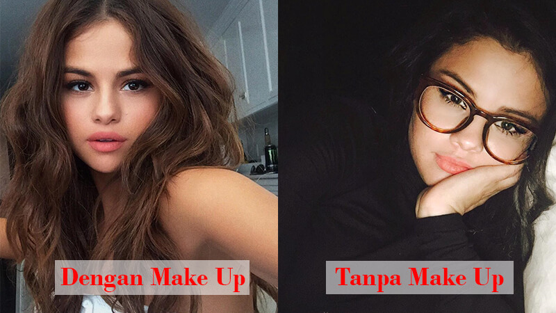 Foto Artis Tanpa Make Up - Selena Gomez