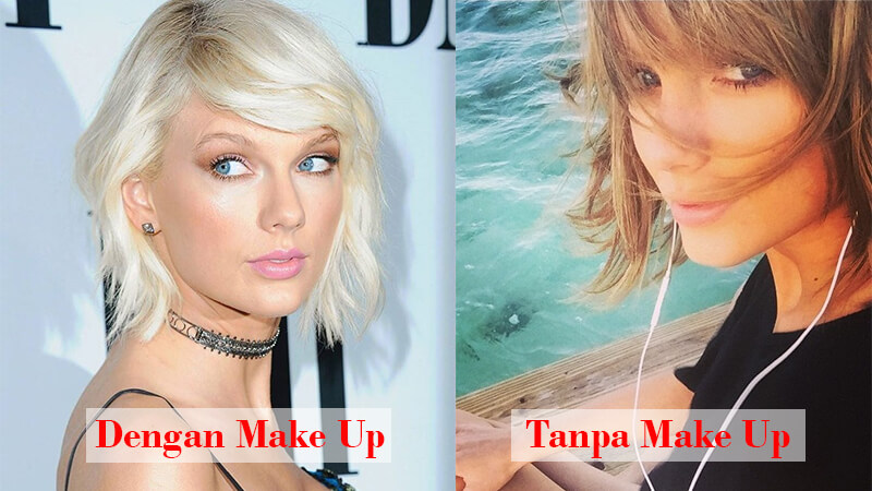 Foto Artis Tanpa Make Up - Taylor Swift